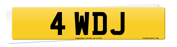 Registration number 4 WDJ